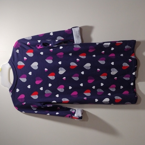 Gymboree Girl’s Multicolor Heart Print Long Sleeve Dress - Size 10 - Adorable - Picture 9 of 10
